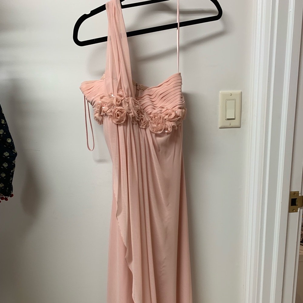 LM collections One Shoulder Prom Dress